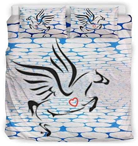 Amazing Percheron Horse Print Bedding Set