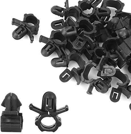 X AUTOHAUX 20Stk. Auto Benzinleitung Schlauch Halter Clip Klammer 19,3mm schwarz