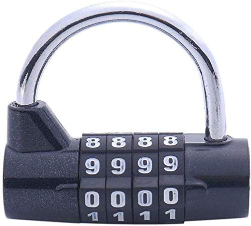 Candados para Equipaje, candados con grillete Largo Contraseña Código de Bloqueo de Seguridad Candado de combinación para Caja de Gimnasio Armario para Maletas Candado Digital