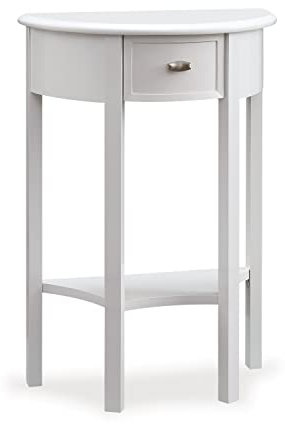 Leick Home Seneca Console Table, 19, Cottage White