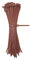 Kabelbinder Braun 100 Stück, 300 mm x 4,8 mm mit 22 kg Zugfestigkeit aus Nylon 66, permanent schließend WeltiesSmartTools