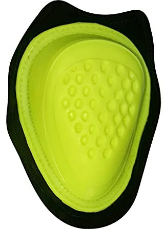 BI ESSE - Coppia di Saponette da moto universali SLIDER colorate per ginocchia tuta da moto, uso pista, vari colori (Giallo Fluo)