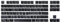 HUYUN Un ensemble complet de 87 touches de rechange pour clavier de jeu mécanique Logit G813/G815/G913/G915 TKL RVB (noir 87 touches)