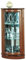 Casa Padrino Luxus Eckvitrine Braun 40 x 45 x H. 108 cm - Massivholz Eckschrank - Wohnzimmerschrank - Luxus Massivholz Wohnzimmer Möbel