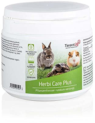 Tierarzt24 HERBI Care Plus ist EIN Alleinfuttermittel für pflanzenfressende Heimtiere & Reptilien - 200 g