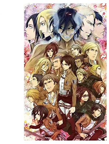 USCMN 5D DIY Volle Runde Diamant Malerei Anime Attack On Titan Kreuzstich Stickerei Strass Mosaik Wohnkultur-30x40cm