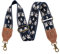 Taschengurt-2breiter Schulterriemen aus Rindsleder, Retro verstellbarer Ersatz, Crossbody-Taschenriemen mit mehreren Mustern für Handtaschen, Crossbody-Taschen, Umhängetaschen (Blaues Acquard)