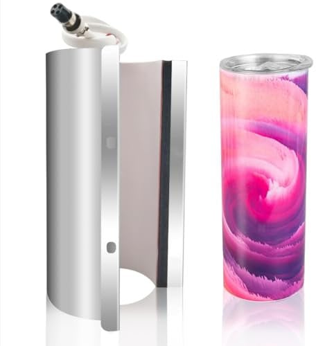 SNOWAQUA 20oz Tumbler Heat Press Attachment for Heat Press Machine Transfer Sublimation, 110V Sublimation Cup Heating Transfer Attachment for DIY Mug Printing (Female Plug)