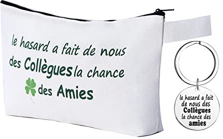 Idéal pour Cadeau Collègue - Trousse et Porte-Clés pour Départ, Retraite ou Remerciement - Idée Cadeau Travail pour Ami