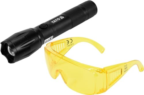 Yato Latarka Latarka AkuMULATOROWA UV 1 W + Okulary