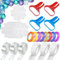 cersaty® Ballon Clips set, Pflaumenförmige Blumenclips Ballon mit Luftballon Girlande Band für Party,Hochzeit,Geburtstag,Verlobung,Babyparty,Weihnachten