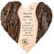 Casa Vivente Holzherz mit Gravur zur Trauer, Personalisierte Gedenktafel für Verstorbenen mit Namen und Datum, Deko Andenken, Herz Grabschmuck, Trauergeschenke, Holz Herz Erinnerung