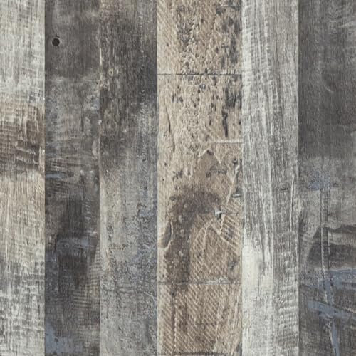 Abyssaly Klebefolie Möbel Holzoptik Tapete, Möbelfolie Selbstklebend Folie, Vintage Holz Möbelaufkleber, Grau Dekorfolie für Möbel Wände Schränke Küche Tische 30cmX200cm