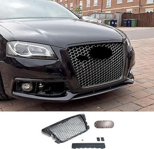 KAROB Griglia Radiatore Anteriore Auto per Audi A3 S3 RS3 8P, Parti Ricambio Auto Stile Sportivo della Griglia Radiatore Durevoli