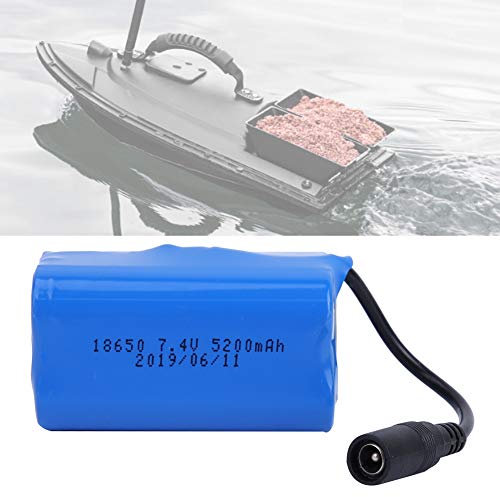 RC Boat Battery Battery RC Boat Battery RC Battery Replacement, Remote Control RC Boat RC Boat Spare Part RC Battery for 2011-5 Outdoor Fishing Bait Boat Remote & App