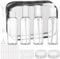 60ML Transparent Plastic Travel Bottles, Refillable Transparent Travel Bottles with Small Funnel and Dropper, Travel Spray Bottles for Toiletries, Travel Bottles with Labels and Waterproof Wash Bag