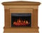 ArtiFlame Elektrokamin Albion Corner AF23S, Elektrischer Eckkamin mit Heizung 1800 W, realistischer 3D-Flammeneffekt, LED-Beleuchtung, Fernbedienung, Timer, Thermostat, Knistereffekt, MDF, Helle Eiche