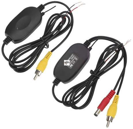 TKSE Auto Sender Empfänger,2,4 GHz Drahtlos Signal Empfänger und Sender,Sender Empfänger für das Kabellos Autoumkehr-Parksystem und die Funk Rückfahrkamera für das Fahrzeug