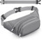 Große Bauchtasche für Damen und Herren – Syican Hüfttasche mit 3 Reißverschlusstaschen, Geschenke für Sport, Reisen, Workout, Freizeit, freihändige Umhängetasche, passend für max. 20 cm (7,9 Zoll)