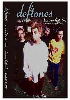 Lcaltcp Music Art Deftones Leinwand-Kunstposter, Musikposter für Zimmer, ästhetische Leinwand, Wandkunst, Schlafzimmerdekoration, 30 x 45 cm