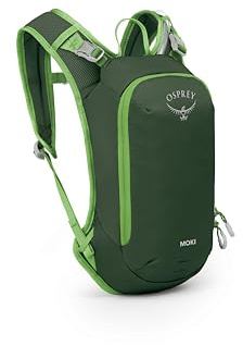 Osprey Moki 3L Kids' Biking Backpack with Hydraulics Reservoir, Green Canopy