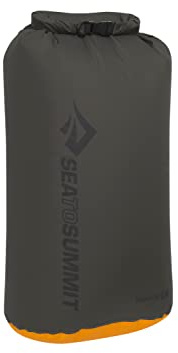 Sea to Summit eVac Dry Bag, Roll-Top Compression Sack, 20 Liter, Beluga Black