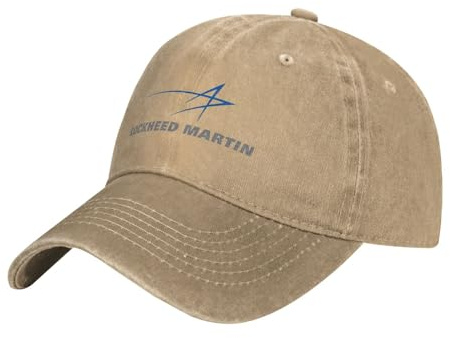 DPgUfPV Lockheed Martin Klassischer Cowboyhut, verstellbare Baseballkappe, Unisex, lässiger Sporthut, natur, Einheitsgröße
