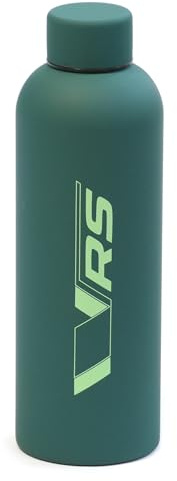 Skoda 6U0069604B Isolierflasche Wasserflasche RS Motorsport Trinkflasche Edelstahl, 500ml, grün