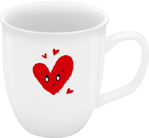 Sheepworld Espressotasse mit Motiv Herzen | kleine Mini-Tasse aus Porzellan, 10 cl, Höhe 6,5 cm, Durchmesser 5,8 cm | Geschenktasse, Valentinstag, Geburtstag | 74866