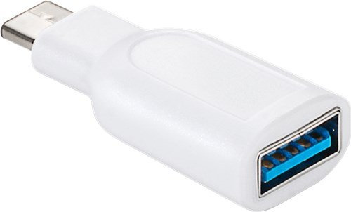 Goobay 44742 USB-C™ to USB A 3.0 adapter white - USB-C™ male > USB 3.0 female (Type A)