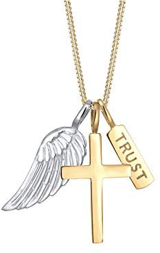 Elli Damen-Ketten mit Anhänger 925_Sterling_Silber 0108392417_45 - 45cm Länge