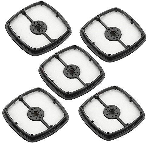Set of 5 Pcs Air Filter for Echo SRM210 SRM225 HC150 Trimmer Blower Replace 13031054130, A226001410 (Black & White)