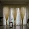 Boyouth Rideaux en Voile Transparent de Couleur Unie, Passepoil, Gaze pour Chambre à Coucher, Salon, hôtel, Beige, 1 Panneau, 100 x 270 cm