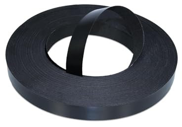 WoodPress® 22 mm Mélamine Noir Mat Bande de Chant en Placage Préencollé – Rouleau de 50 m – Application à Repasser