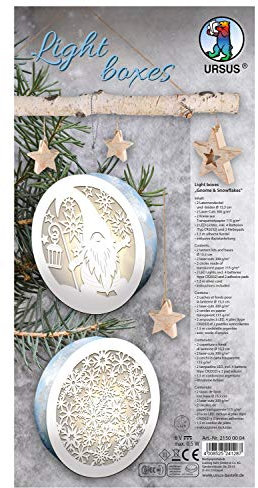Lightboxes Gnome & Snowflakes, 2er-Set