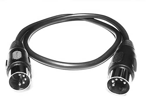 Midi 50cm 5-pin Din Audio Cable Lead Cord. 5 Cores. For Electronic Instruments: Keyboards, Synths, Sequencers, Electronic drums, Drum machines, Effect Processors, Samplers, Multi-Effects etc. by OME