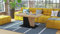 Mazzoni Grand Noir Couchtisch ausziehbar höhenverstellbar 120/180cm in Eiche Gold/Schwarz matt modern vielseitig Wohnzimmertisch Esstisch Beistelltisch Sofatisch platzsparend hochwertig Wohnzimmer