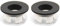 NSODOO Garniture de lavabo pour lavabo Couvercle de trop-plein Insert en laiton dans le trou Bouchons ronds Noir huilé 2 PCS