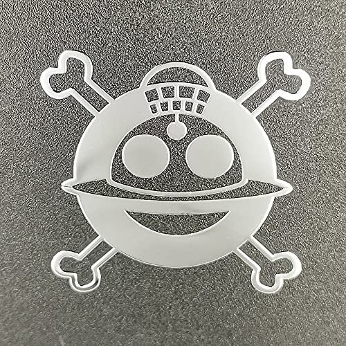 2 pcs Metal Self-Adhesive ONE Piece Skull Skeleton Laptop IPAD Cellphone Case Badge Decoration Decal Logo Vinyl Decal Stickers