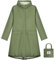 ANYOO Veste de Pluie Imperméable pour Femmes avec Capuche, Manteau de Pluie Léger et Long, Coupe-vent et Trench,Armée Verte,Taille unique