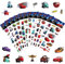 3D Sticker für Kinder, 12 Stück Puffy Truck Aufkleber, Lightning McQueen, Cartoon Spielzeugauto, Cars - für Kinder, Teens und Erwachsene