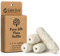 Gaia Guy Seiden-Zahnseide-Nachfüllpackung, aromatisierte Naturseide, 4 Spulen x 33 m, kompostierbar, nachhaltig und biologisch abbaubar, Seidenseide-Garn und umweltfreundliche Verpackung