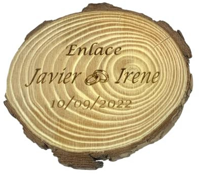 sous-Verres Personnalisés. Bois Naturel, Unités Pack (100)
