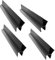4 Pack Shower Screen Seal Strip, 24Inch Plastic Shower Door Seal for 8mm Glass Up to 13 mm Gap PVC Replacement Shower Door Bottom Seal with 60cm Adjustable Length Effortless Installation