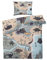 MOBEITI Dino Bettwäsche 140x200, Dinosaurier Wendebettwäsche, Weiche Kuschelige Mikrofaser Bettbezug Set 2teilig, 1 Kissenbezug 70x90, mit Reißverschluss