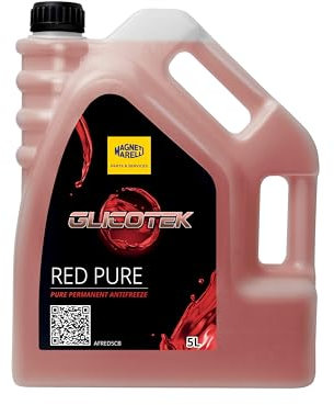 Magneti Marelli Parts & Services - Liquido Radiatore Rosso Glicotek Red Pure, Liquido Refrigerante Auto Concentrato, Antigelo Rosso - Liquido Raffreddamento Auto e Moto da 1 L , Accessori Auto