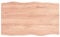 INLIFE Tischplatte 100x60x6 cm Massivholz Eiche Behandelt Baumkante,13,65 KG,363955