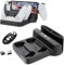 Buziba Cargador de controlador de estación de carga para controladores PS5, base de carga rápida, soporte de carga portátil con puerto de carga tipo C para consola de juegos PlayStation Portal (negro)