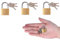 Lot de 3 cadenas verrous en laiton massif de 20 mm avec 9 clés – Petit cadenas, corps en laiton massif, mini bagages, boîte à outils, boîte à bijoux et cadenas d'armoire