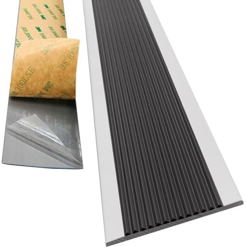 whalebee Ruban Antidérapant pour Escaliers, Marches - Autoadhésif 5m / 10m Antidérapant Bord, Découpe Gratuite Baguette De Finition pour L'intérieur Et L'extérieur, Escaliers, Marches, Pentes
